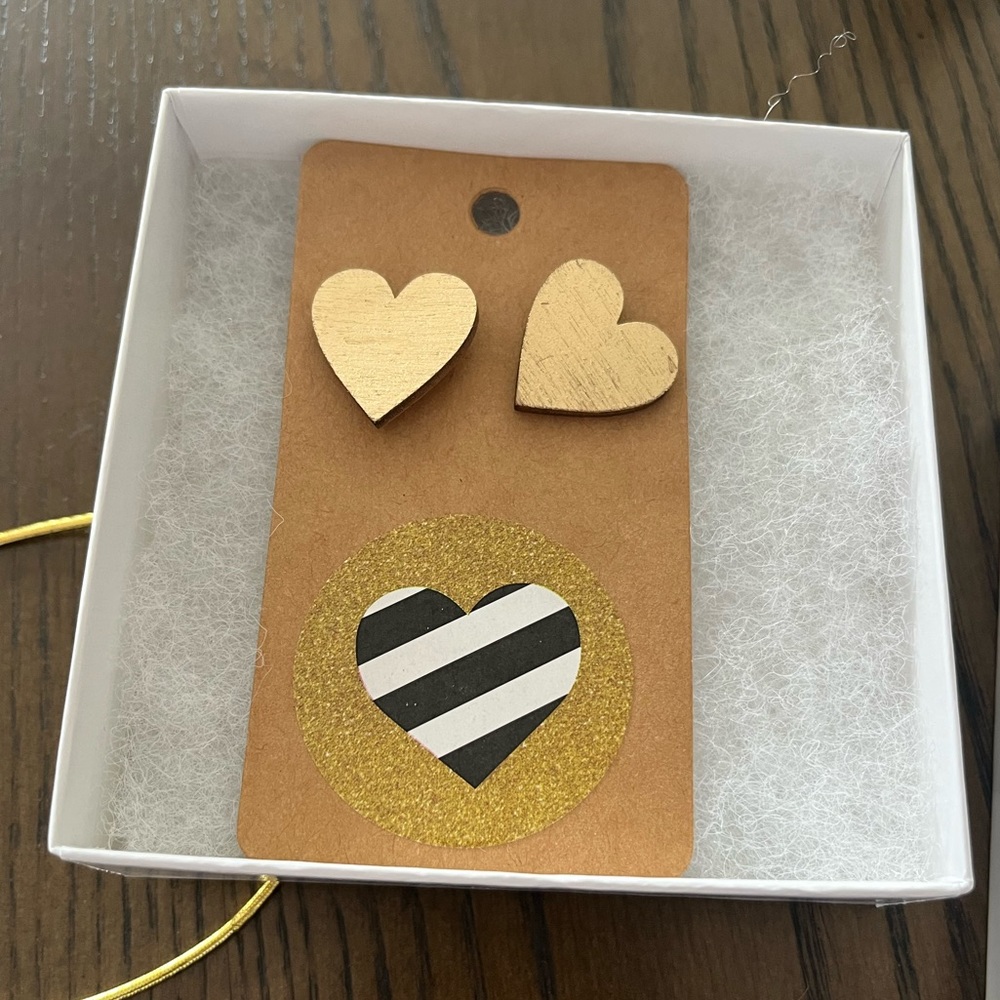 Wooden heart posts!